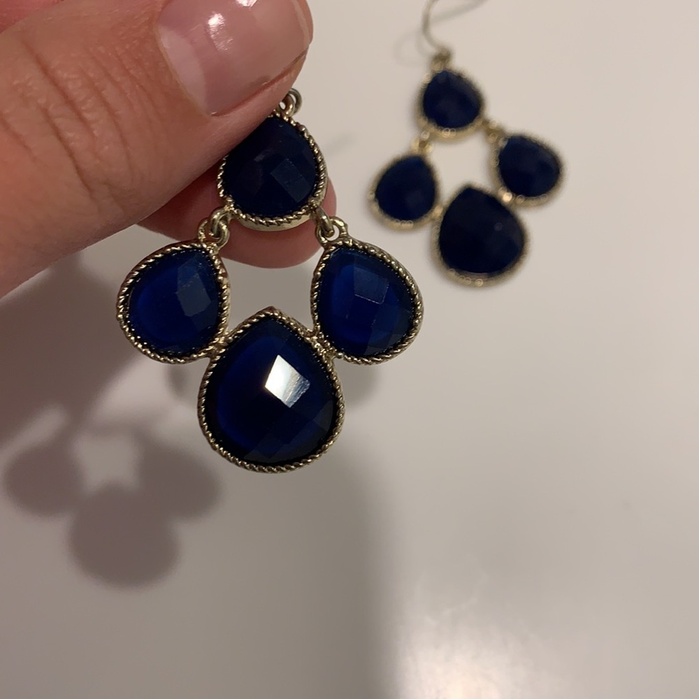 Blue Dangle Earrings